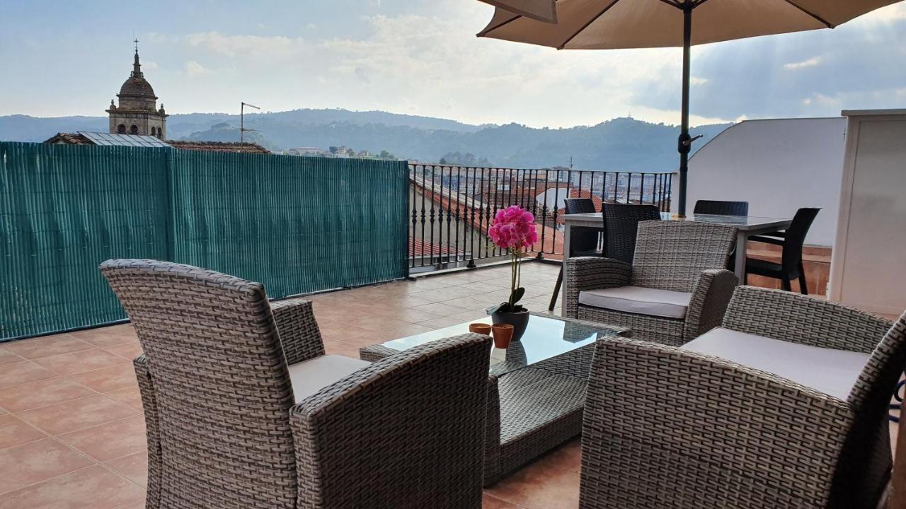 Apartamento Con Terraza En El Casco Historico Оуренсе Екстериор снимка